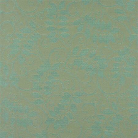 DESIGNER FABRICS 54 In. Wide Light Blue- Floral Vine Outdoor- Indoor- Marine Scotchgarded Fabric F624